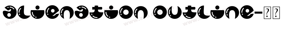 alienation Outline字体转换